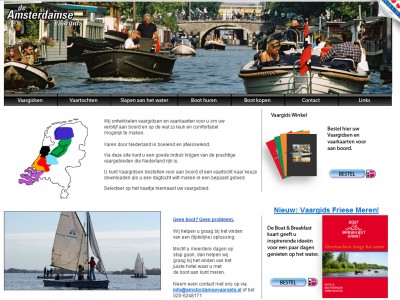 Website Vaargidsen door: Indysign Communicatie Amsterdam :: website, huisstijl, logo, briefpapier, presentatie